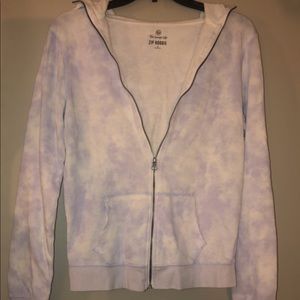 Tie Dye Zip-Up Hoodie
